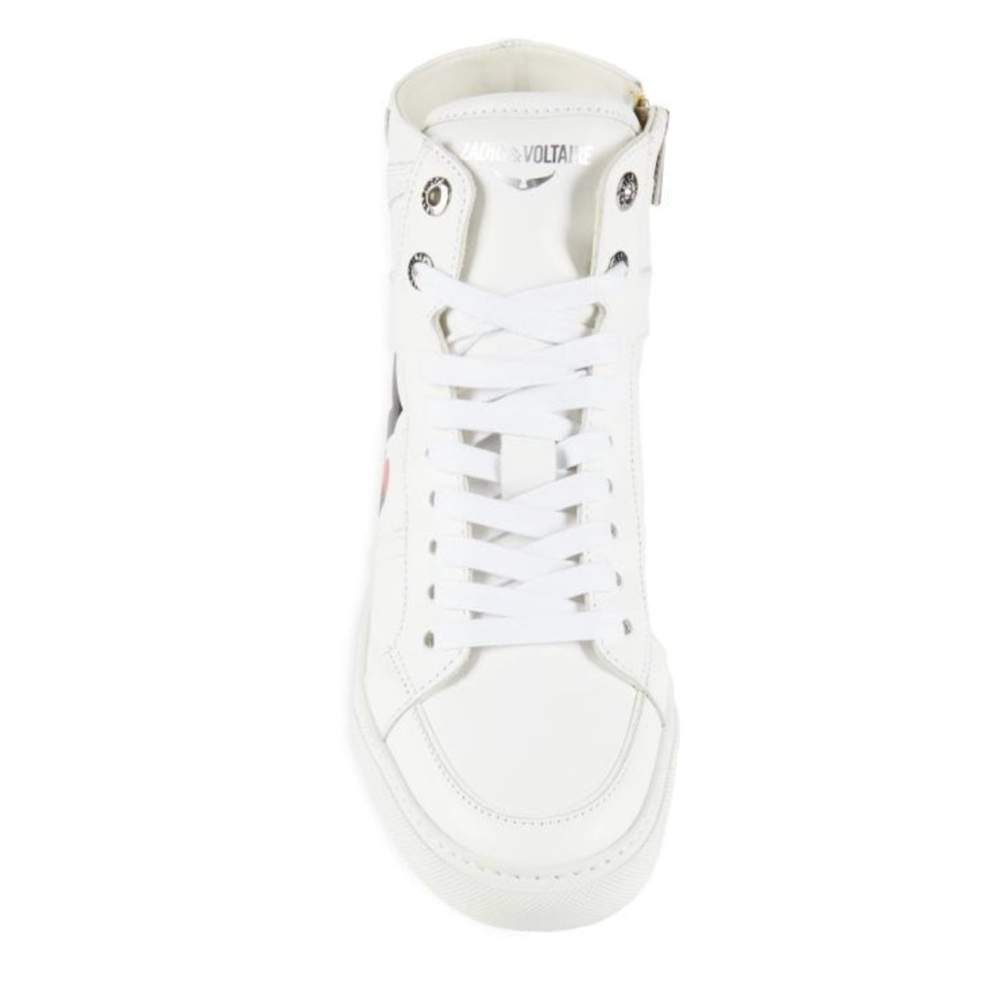 ZADIG & VOLTAIRE Logo High Top Zip Sneakers size 37 - Picture 4 of 11